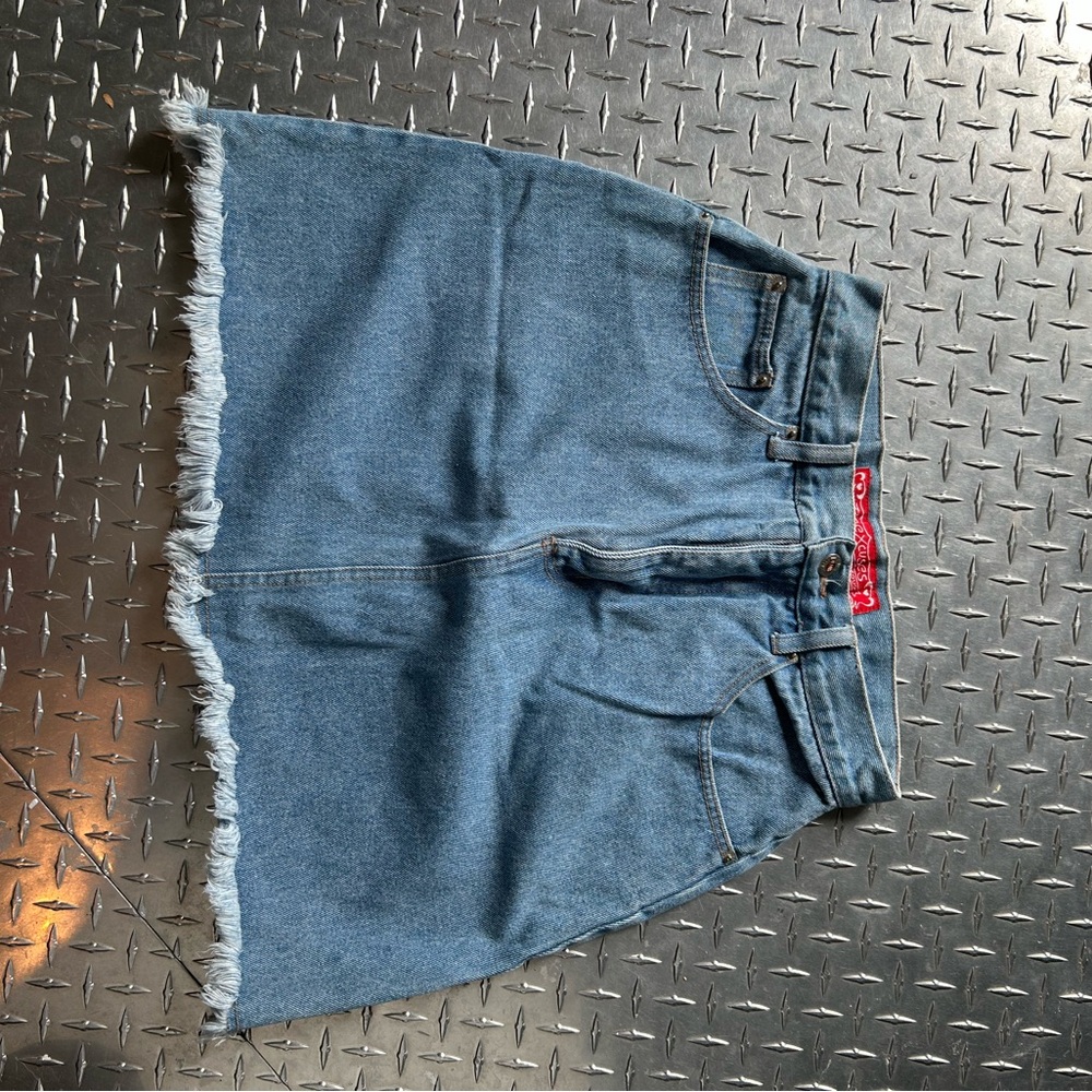 No Excuses Vintage Blue Denim Skirt